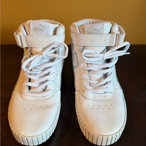 Puma Women's White High-Top Sneakers